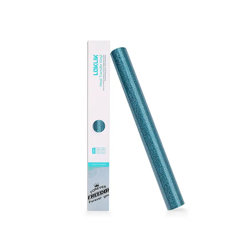 Heat Transfer Vinyl Glitter - Light Blue - 30.5 x 90 cm