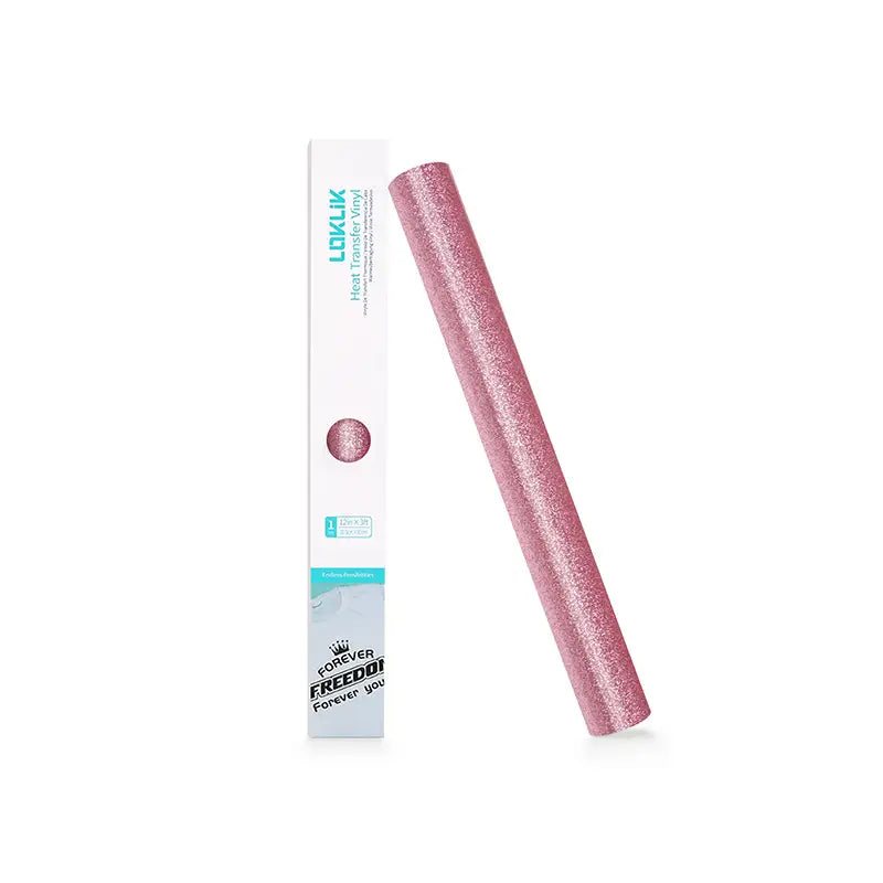 Heat Transfer Vinyl Glitter - Pink - 30.5 x 90 cm