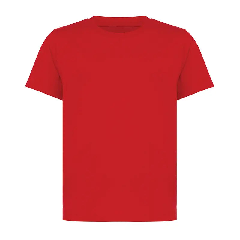 Red Lightweight Recycled Cotton T-Shirt for KIDS