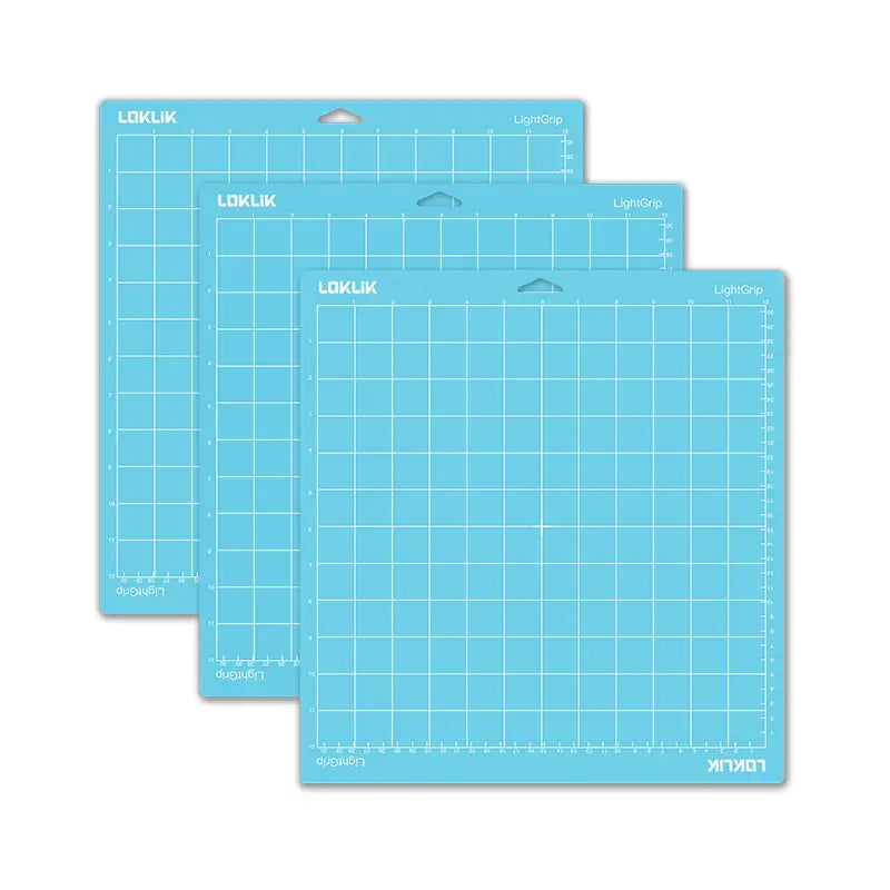 LOKLiK Cutting Mat 3 Pack - Blue Light Grip