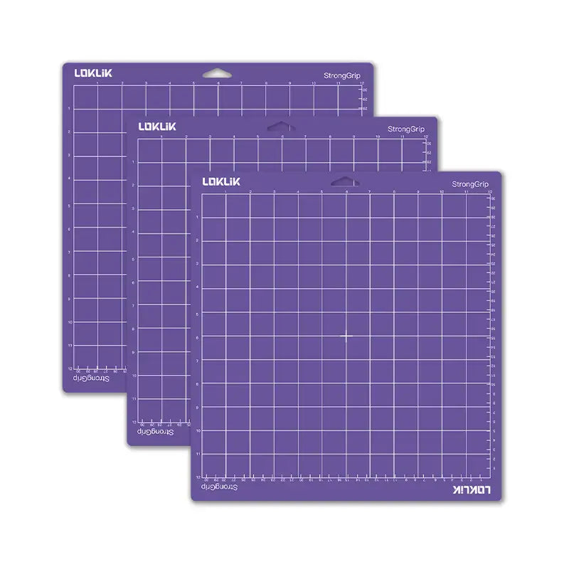LOKLiK Cutting Mat 3 Pack - Purple Strong Grip
