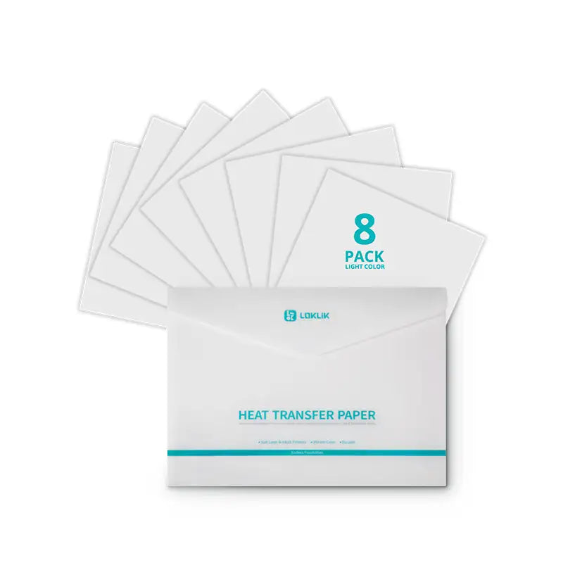 Heat Transfer Paper Sheet 8 Pack - Dark