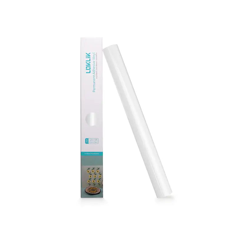 Permanent Adhesive Vinyl Glossy - White - 30.5 x 180 cm
