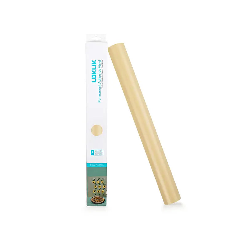 Permanent Adhesive Vinyl Matte - Beige - 30.5 x 180 cm