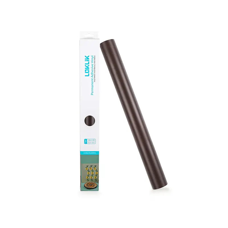 Permanent Adhesive Vinyl Matte - Dark Coffee - 30.5 x 180 cm