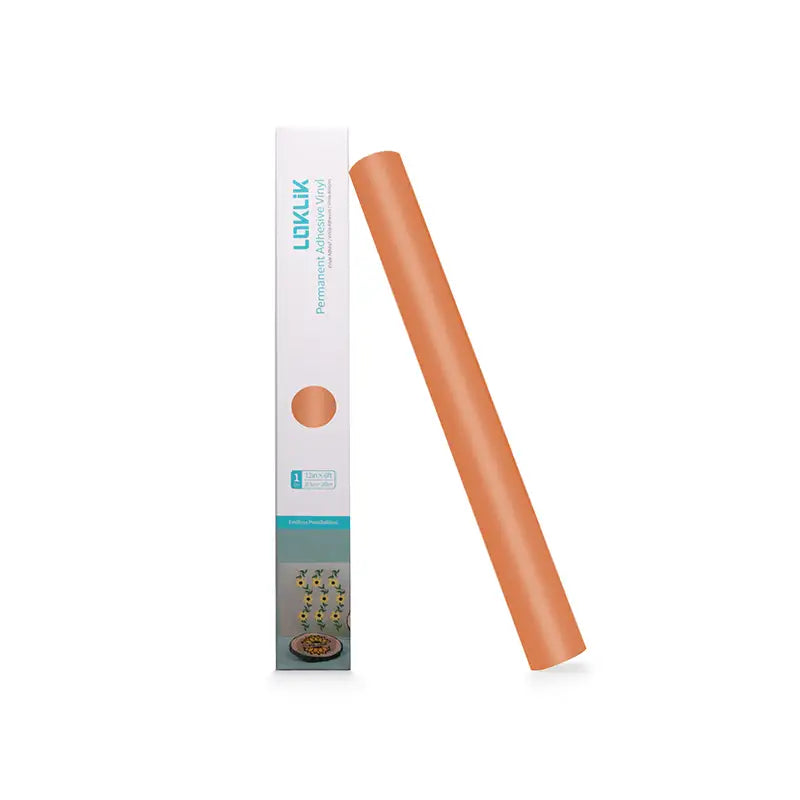 Permanent Adhesive Vinyl Matte - Orange - 30.5 x 180 cm