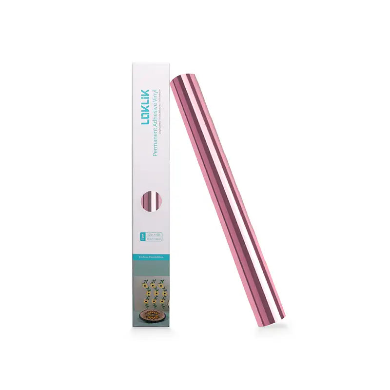 Permanent Adhesive Vinyl Mirror Metallic - Rose Gold - 30.5 x 180 cm