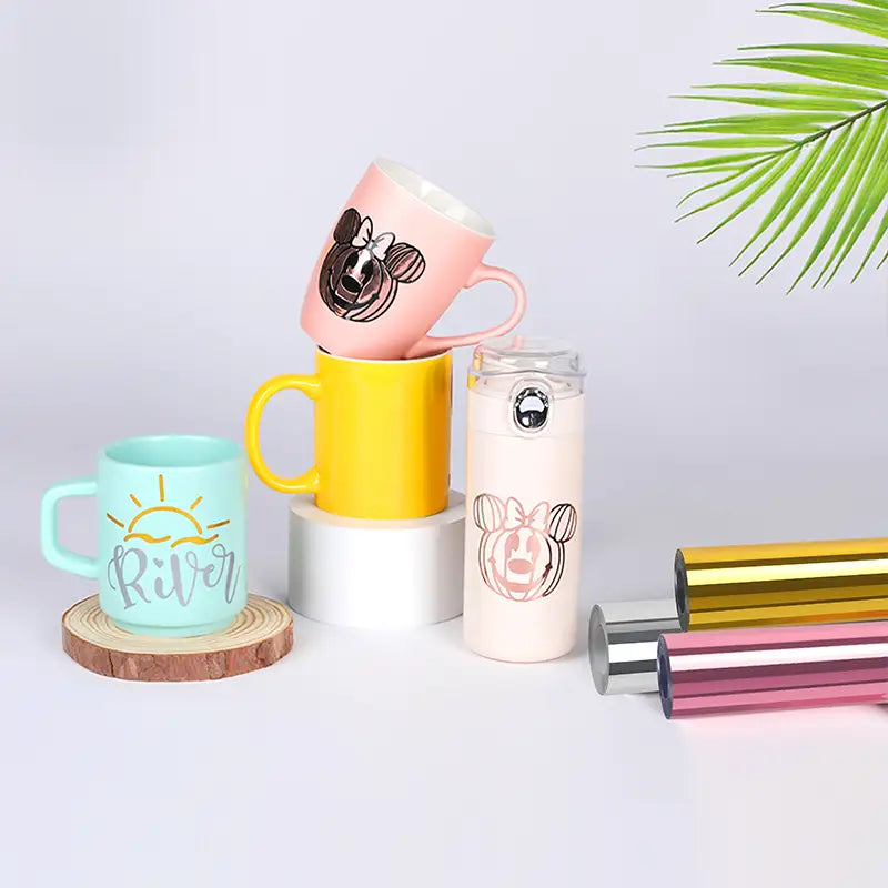 Permanent Adhesive Vinyl Mirror Metallic - Rose Gold - 30.5 x 180 cm