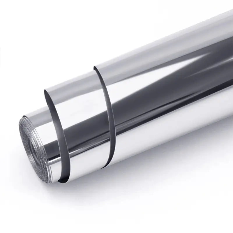 Permanent Adhesive Vinyl Mirror Metallic - Silver - 30.5 x 180 cm