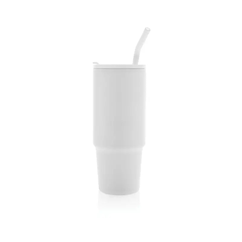 Deluxe 900ml Stainless Steel Tumbler - White
