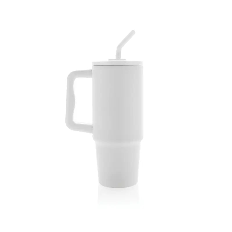 Deluxe 900ml Stainless Steel Tumbler - White