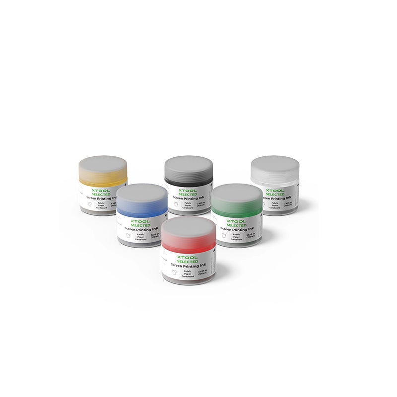 xTool Basic Color Screen Printing Ink Set