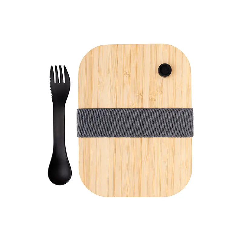 Glass Lunchbox with Bamboo Lid & Spork