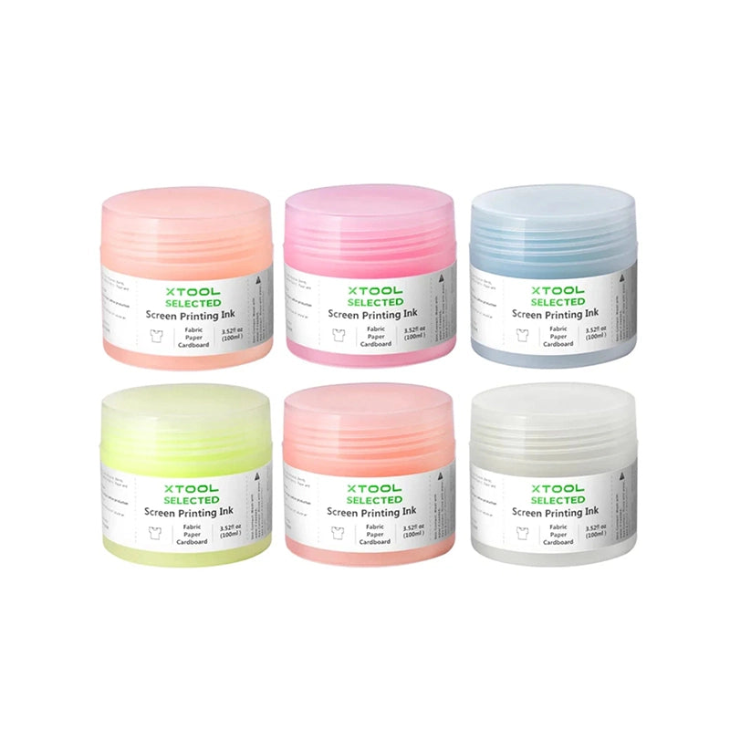 xTool Glow in the Dark Color Screen Printing Ink Set
