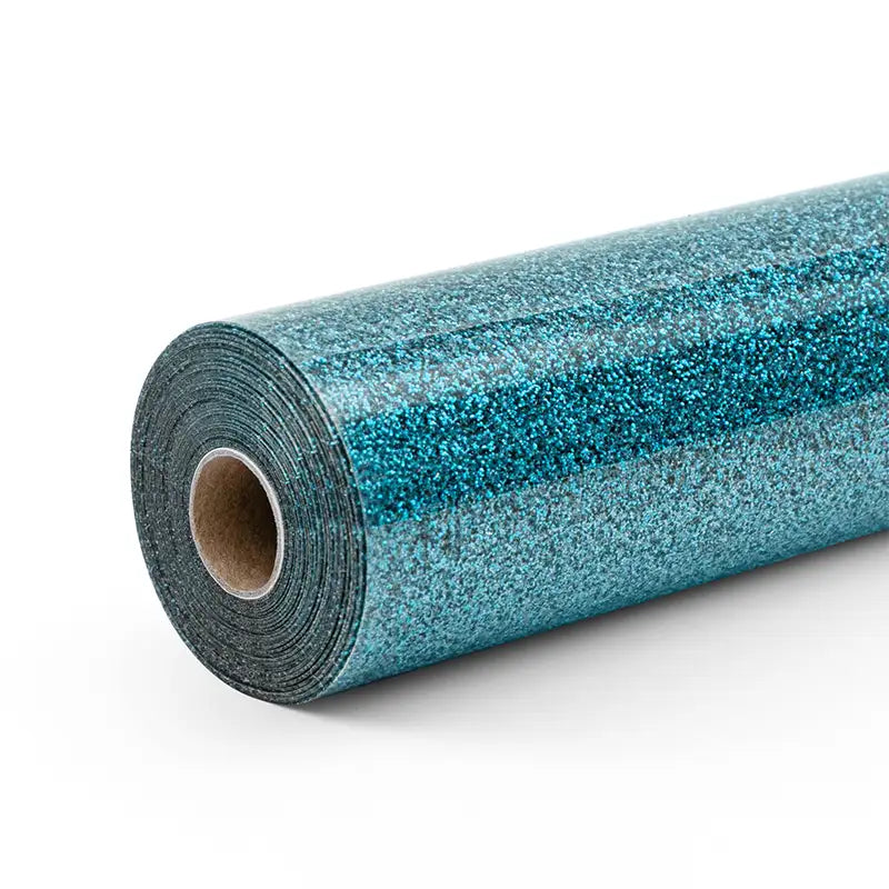 Heat Transfer Vinyl Glitter - Light Blue - 30.5 x 90 cm