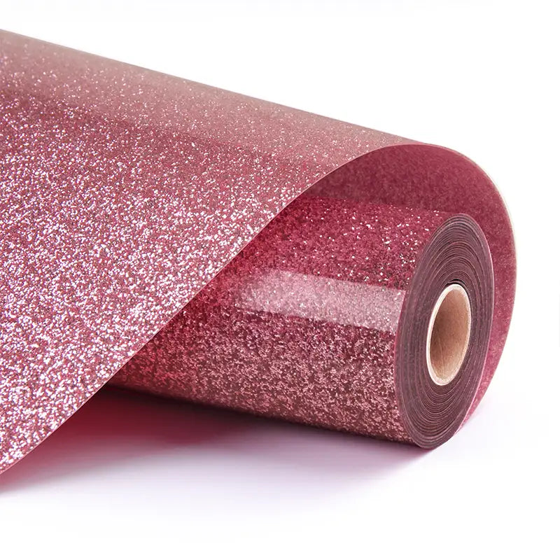 Heat Transfer Vinyl Glitter - Pink - 30.5 x 90 cm