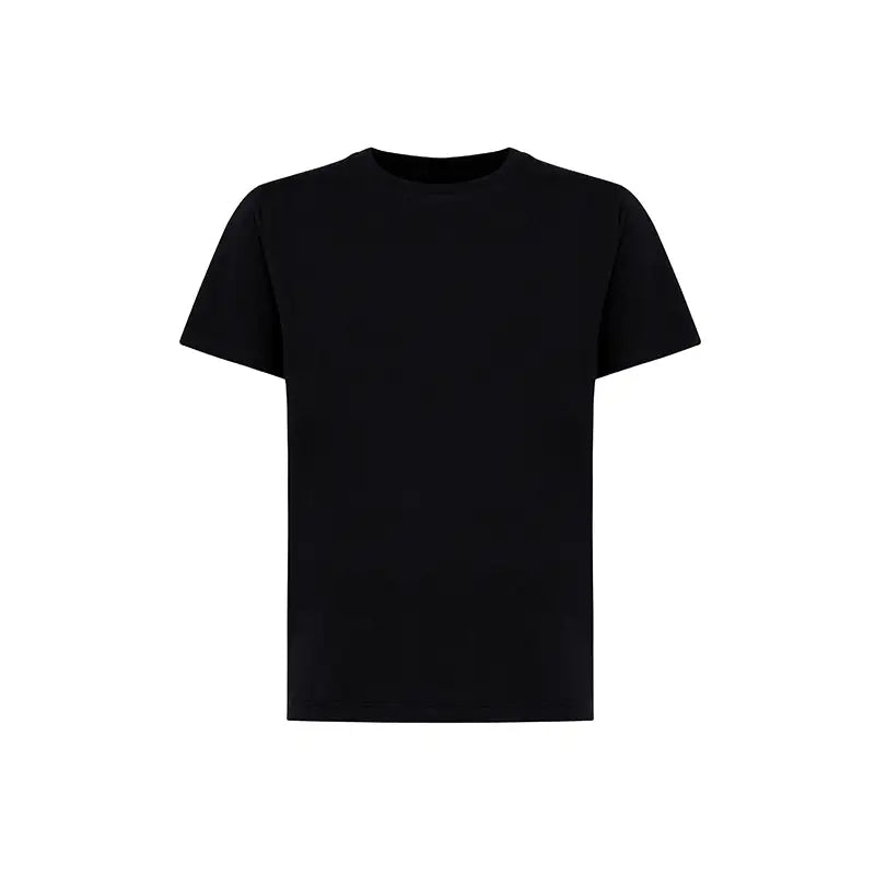 Black Lightweight Recycled Cotton T-Shirt for KIDS
