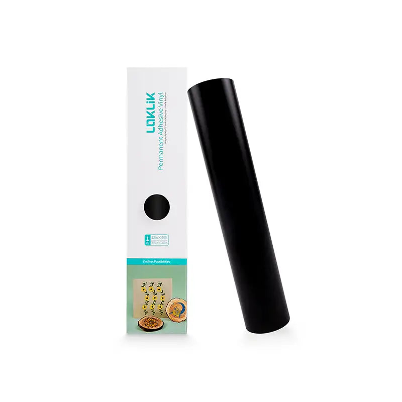 Permanent Adhesive Vinyl Matte 12 m - Black - 30.5 x 1200 cm