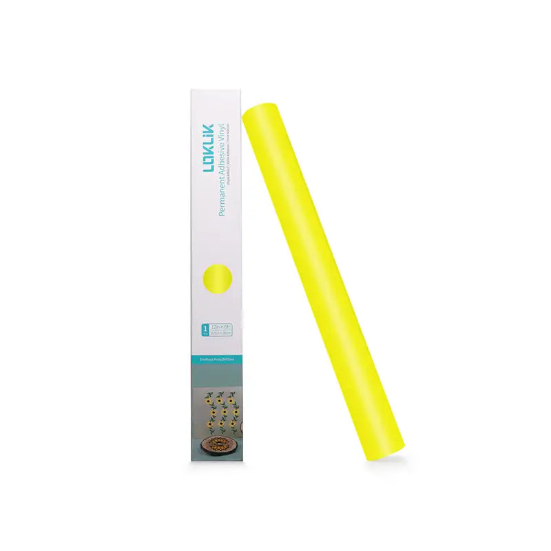 Permanent Adhesive Vinyl Matte - Lemon Yellow - 30.5 x 180 cm