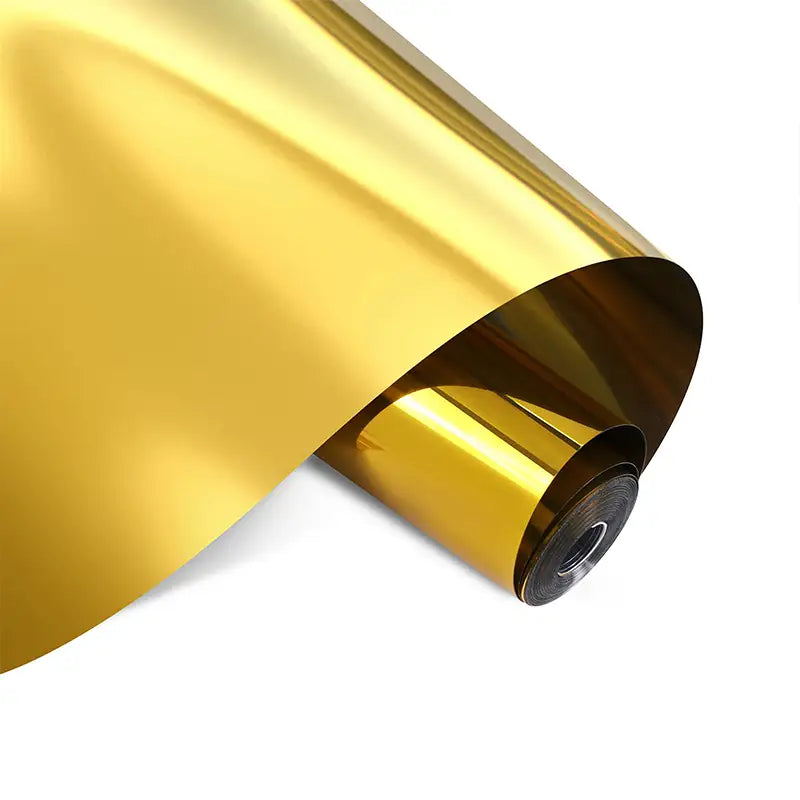 Permanent Adhesive Vinyl Mirror Metallic - Gold - 30.5 x 180 cm