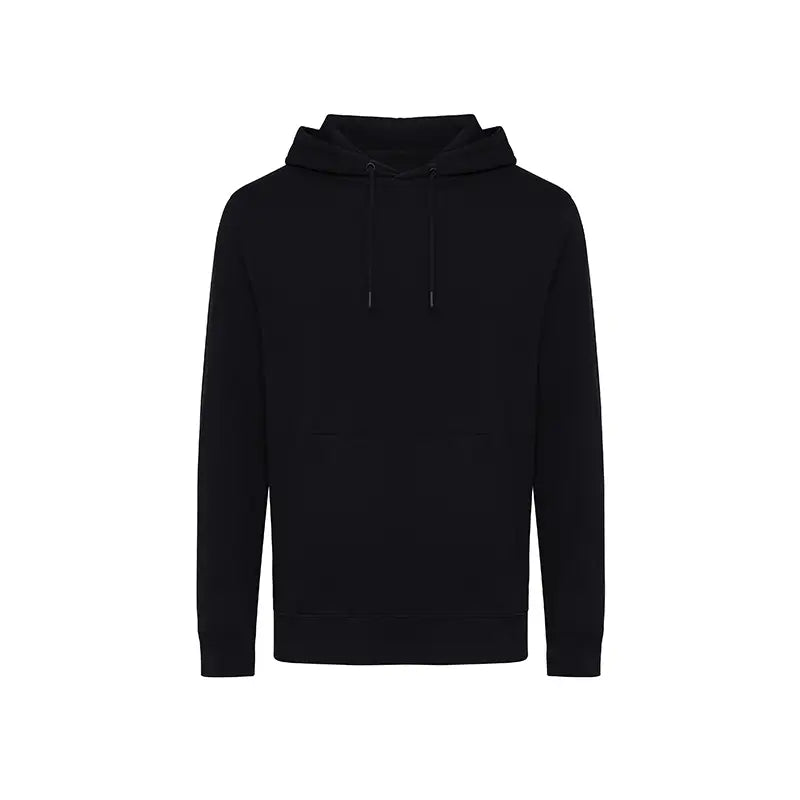 Rila Black Lightweight Recycled Cotton Hoodie