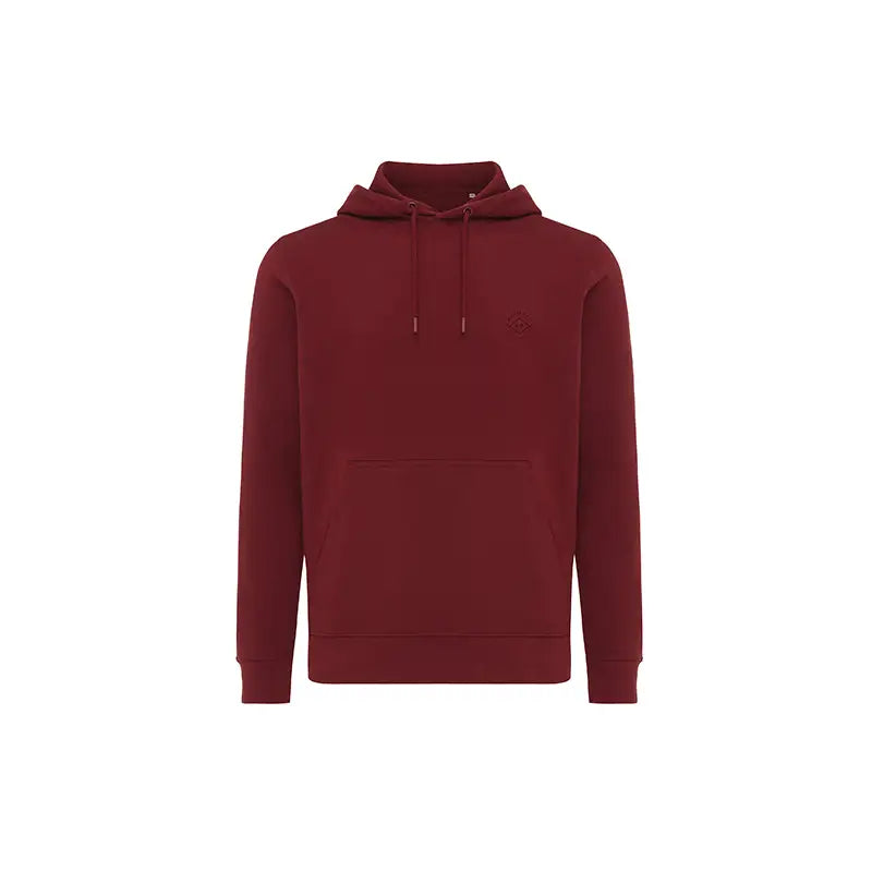 Rila Burgundy Lightweight Recycled Cotton Hoodie