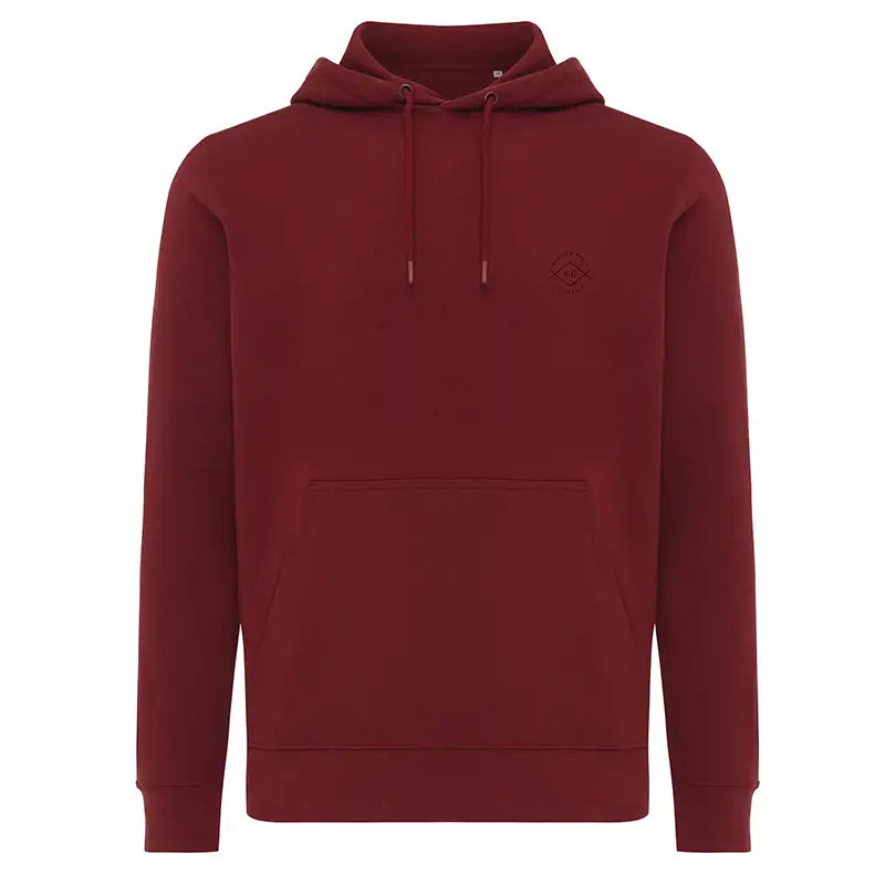 Rila Burgundy Lightweight Recycled Cotton Hoodie