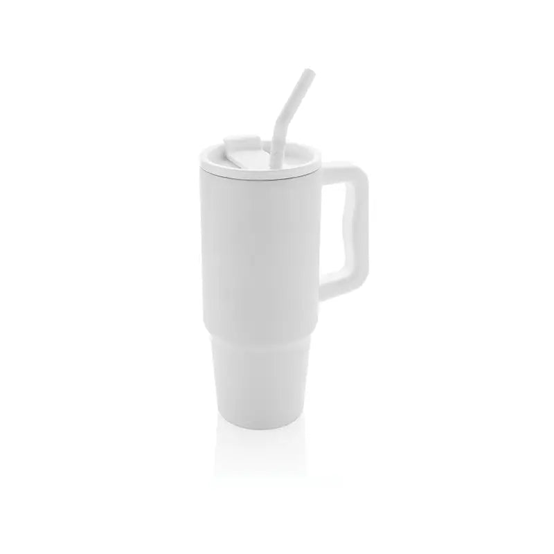 Deluxe 900ml Stainless Steel Tumbler - White