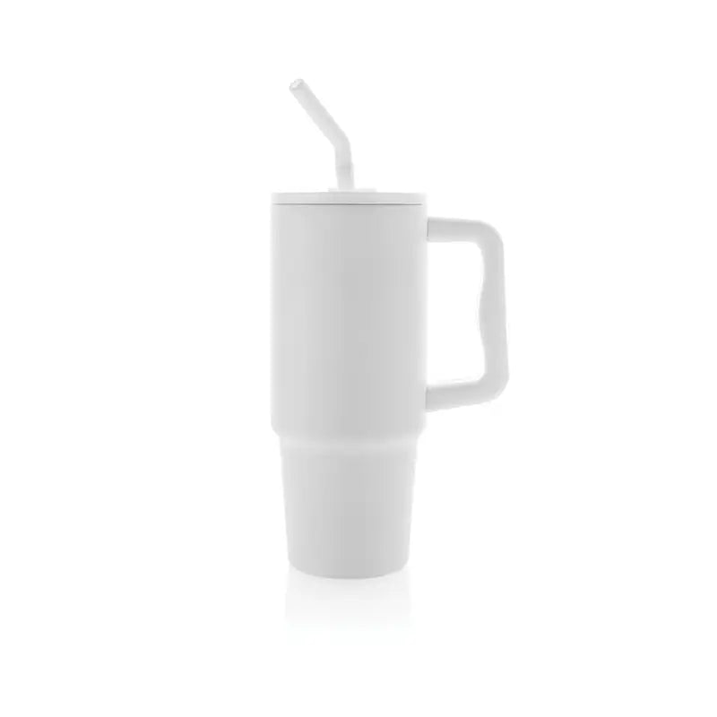 Deluxe 900ml Stainless Steel Tumbler - White