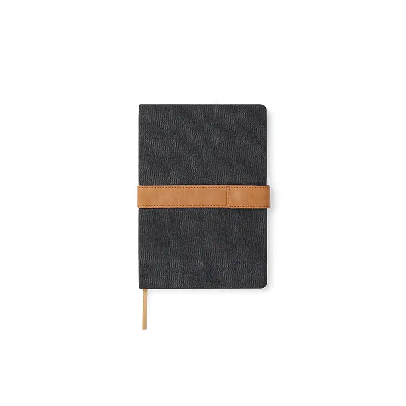 Black Recycled Paper Notebook
