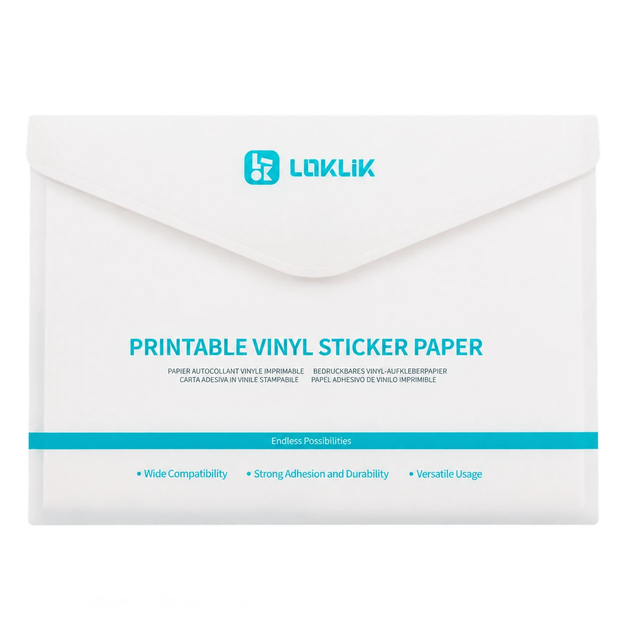 Matte printable vinyl sticker paper